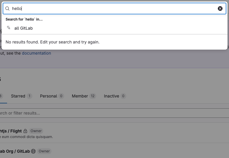 After: Remove the extra space on no results in the search modal