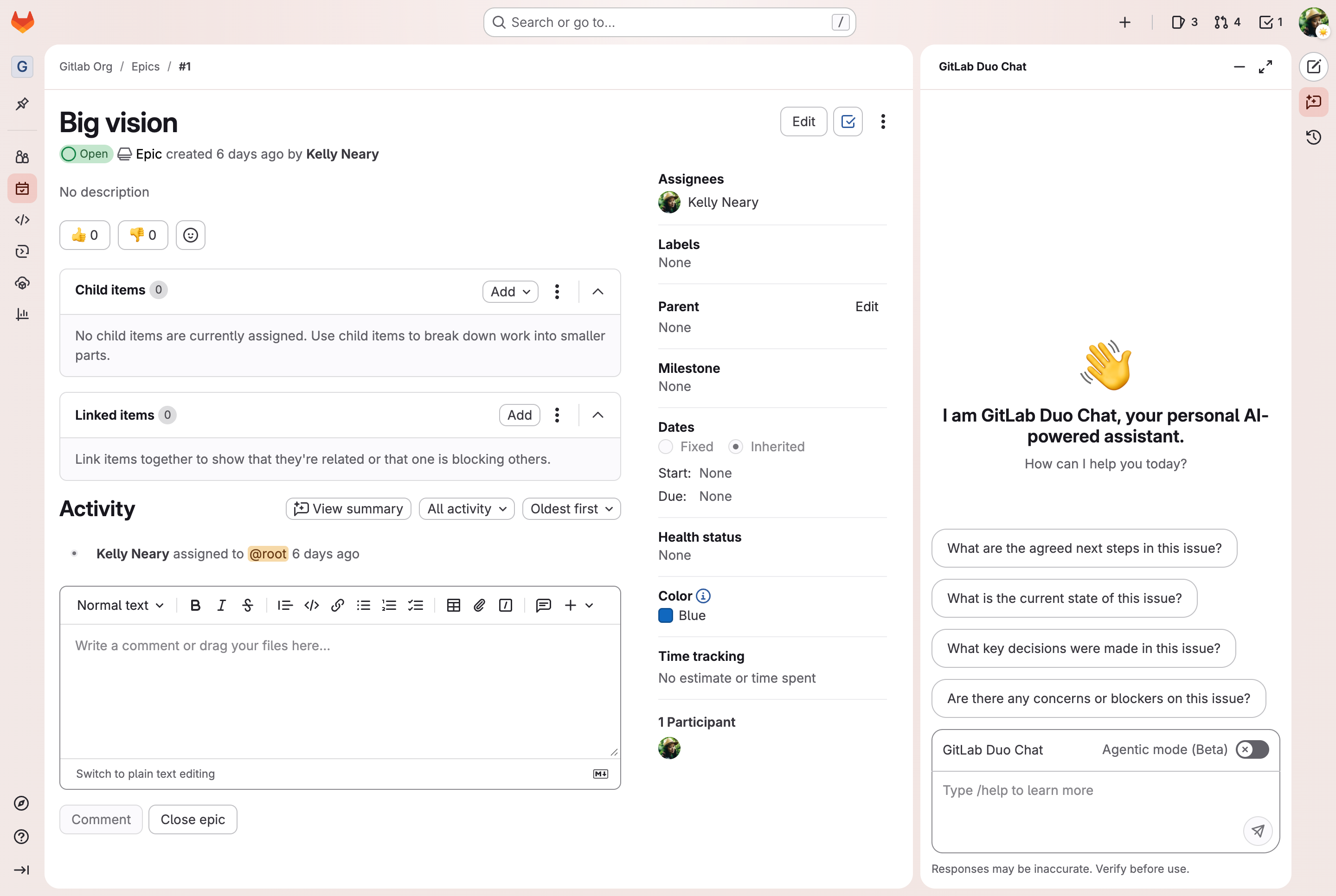 After: feat: Update styling of chat empty state